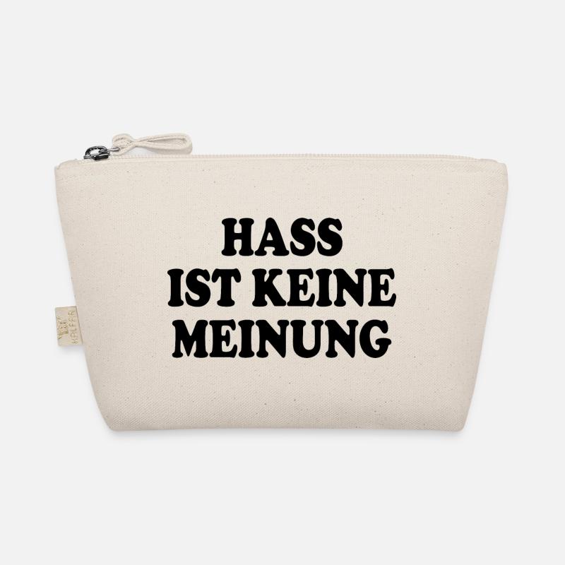 Hass ist keine meinung Bio-Täschchen
