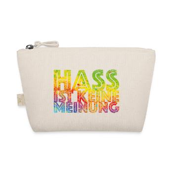 Hass ist keine Meinung - Bio-Täschchen - Natur - Vorne
