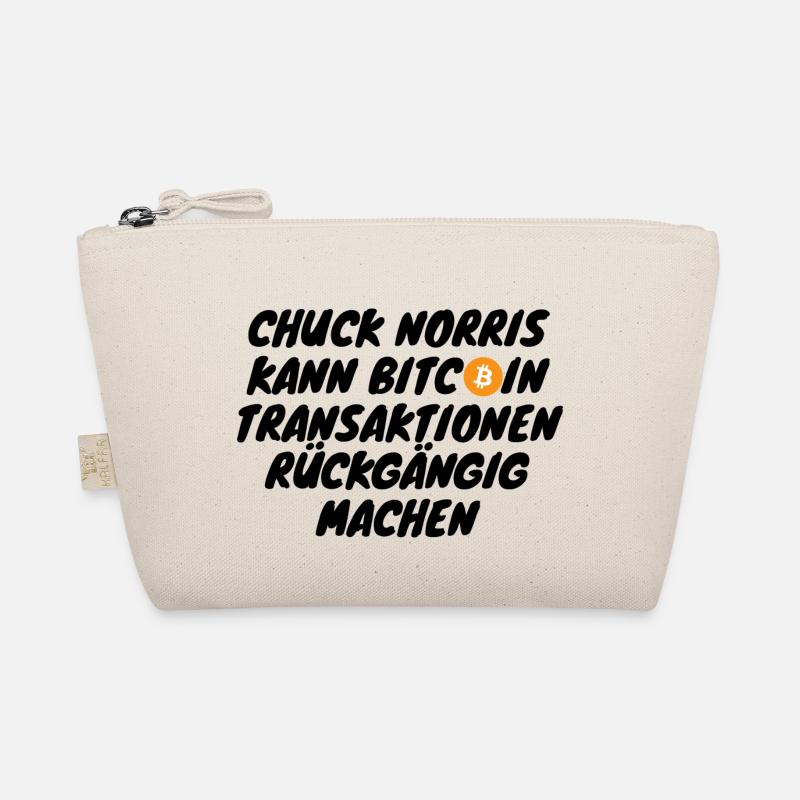 Krypto Chuck Norris kann Bitcoin transaktionen - Bio-Täschchen - Natur