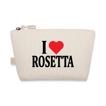 Tee shirt J'aime Rosetta idée cadeau t-shirt - Trousse biologique - nature - Devant