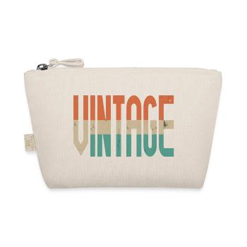 Vintage Style Retro Motiv Design - Bio-Täschchen - Natur - Vorne