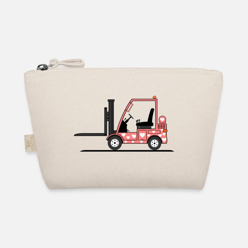 Staplerfahrer Herz rosa Bio-Täschchen