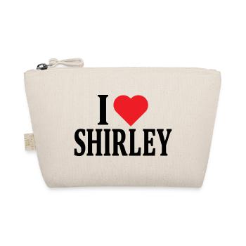 I love Shirley t-shirt t-shirt gift idea - Organic Pouch - nature - Front