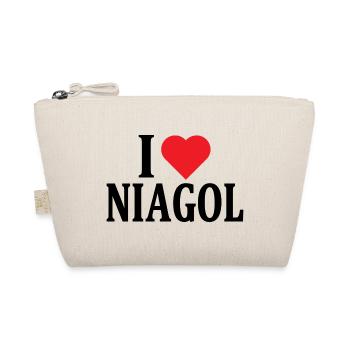 T-Shirt I love Niagol T-Shirt Geschenkidee - Bio-Täschchen - Natur - Vorne