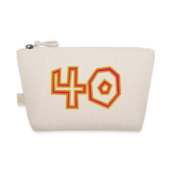 40. 40 ANS. 40e ANNIVERSAIRE. ANNIVERSAIRE 40 ANS. - Trousse biologique - nature - Devant