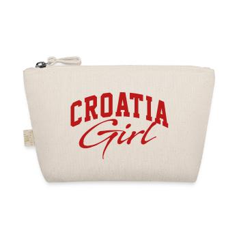 Croatia Girl Hrvatska Girl kroatien Girl - Organic Pouch - nature - Front