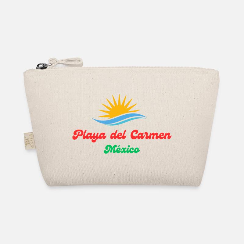 Playa del Carmen Mexiko Sonne Wasser Design - Bio-Täschchen - Natur