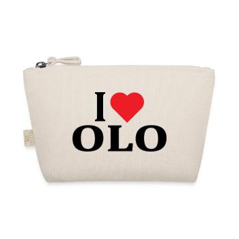 T-Shirt I love Olo T-Shirt Geschenkidee - Bio-Täschchen - Natur - Vorne