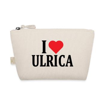 T-Shirt Ich liebe Ulrica T-Shirt Geschenkidee - Bio-Täschchen - Natur - Vorne