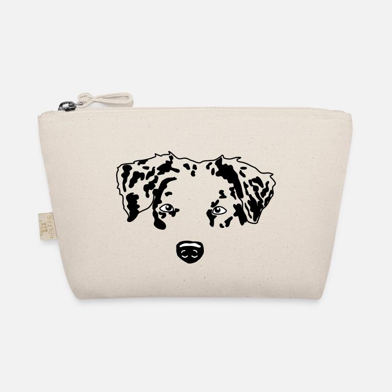 minimal Australian Shepherd Aussie dog Organic Pouch