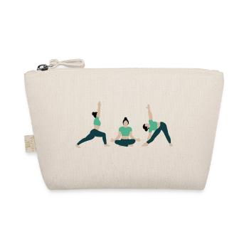 Power yoga in the gym green - Organic Pouch - nature - Front