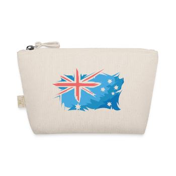 Australia Flag Illustration Art Sign Logo - Organic Pouch - nature - Front