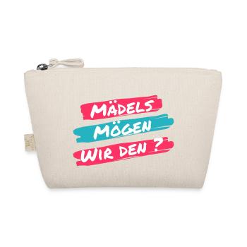 Girls do we like him? Funny saying of a click - Organic Pouch - nature - Front