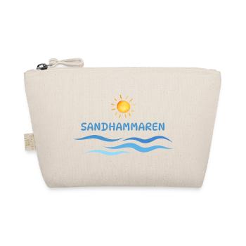 Sandhammaren, Sun and Wave Motif for Beach Season - Organic Pouch - nature - Front