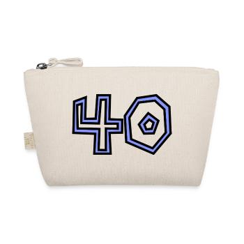 40. 40 ANS. 40e ANNIVERSAIRE. ANNIVERSAIRE 40 ANS. - Trousse biologique - nature - Devant