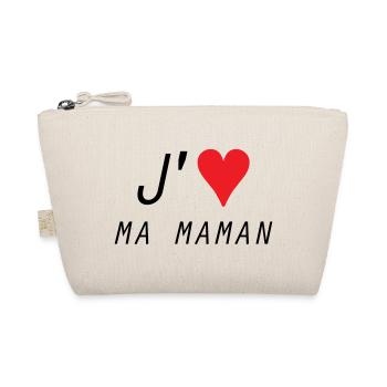 J'aime ma maman - Fête des Mères - Trousse biologique - nature - Devant