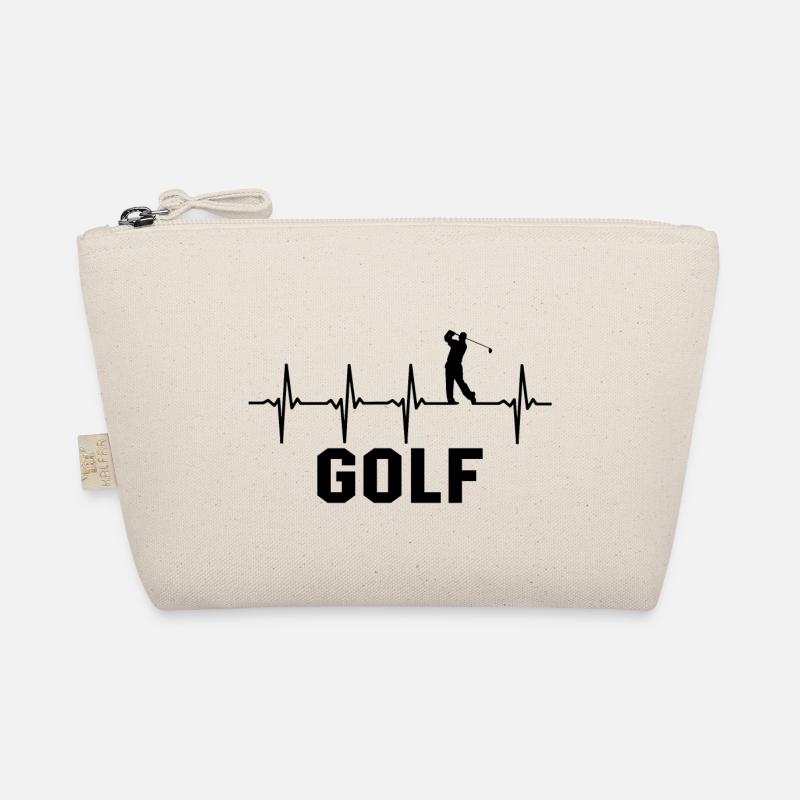 Golf Herzchlag Golfen Golfer Bio-Täschchen