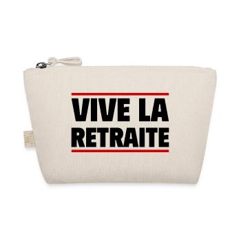Vive la retraite, cadeau retraité, retraitée - Trousse biologique - nature - Devant