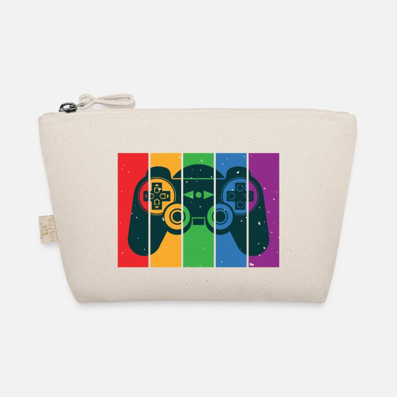 Vintage Retro Gaming Controller Bio-Täschchen