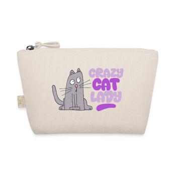 Crazy Cat Lady - Bio-Täschchen - Natur - Vorne