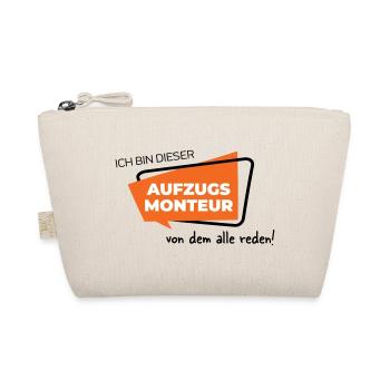 Aufzugsmonteur - Bio-Täschchen - Natur - Vorne