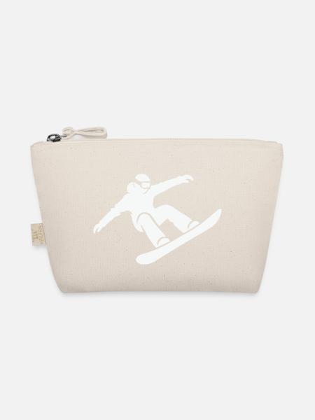snowboarder - Bio-Täschchen - Natur