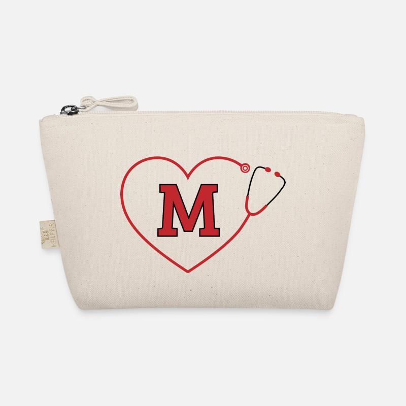 Letter m stethoscope Organic Pouch