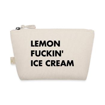 Lemon Cream - Black Lettering - Organic Pouch - nature - Front