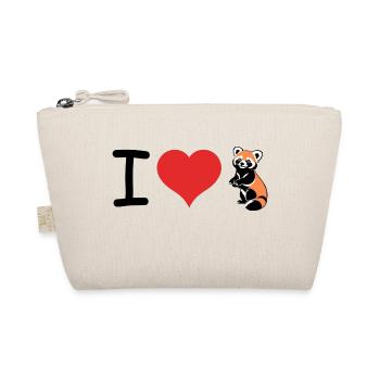 I love Red Panda - Pet Design - Organic Pouch - nature - Front