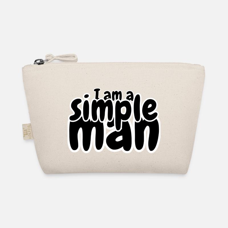 I am a simple man Bio-Täschchen