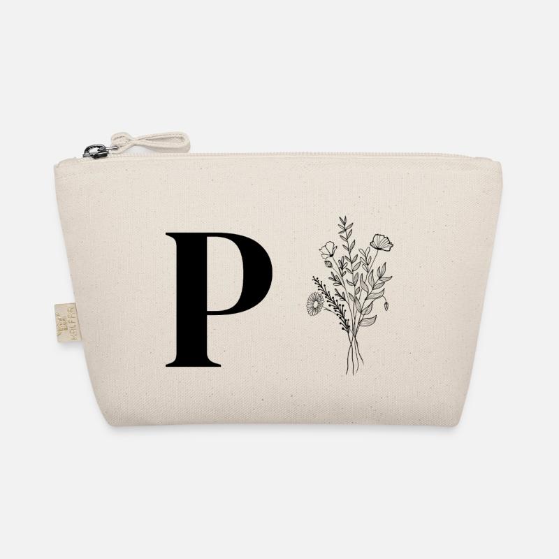 Minimalistische Blumen Bio-Täschchen
