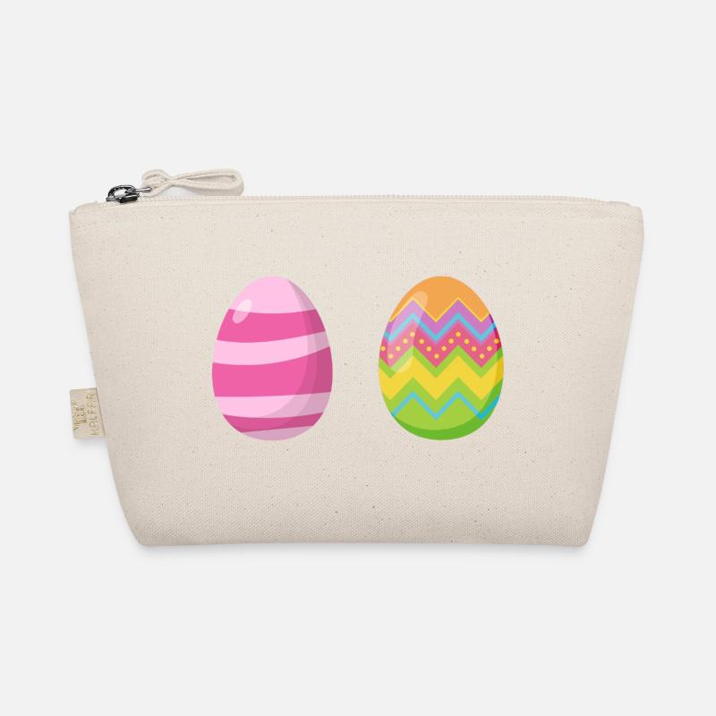 Bunte Eier in guter Pose Bio-Täschchen