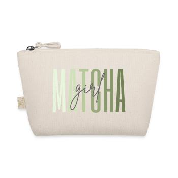 Matcha Girl – Gift for Tea Lovers - Organic Pouch - nature - Front