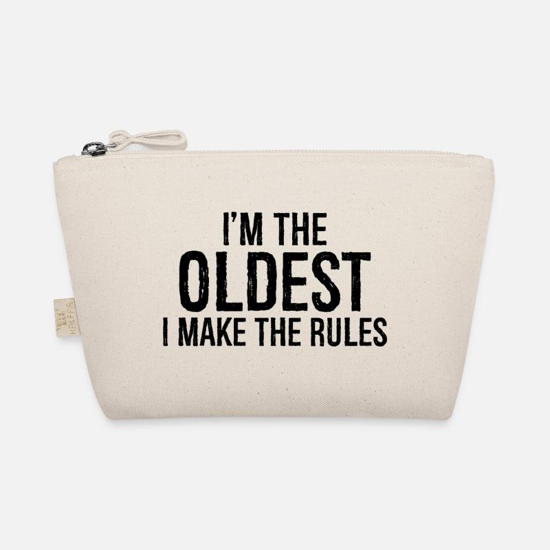 I'm the oldest I make the rules - Bio-Täschchen - Natur