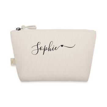 Sophie Name Vorname Dekorativ - Bio-Täschchen - Natur - Vorne