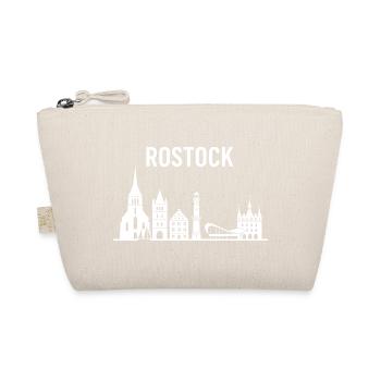 Rostock lettering and skyline - Organic Pouch - nature - Front