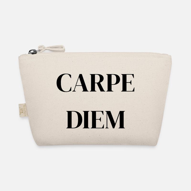 Carpe Diem – Klassisches lateinisches Zitat - Bio-Täschchen - Natur