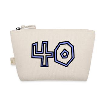 40. 40 YEARS. 40th ANNIVERSARY. 40 YEARS ANNIVERSARY. - Organic Pouch - nature - Front