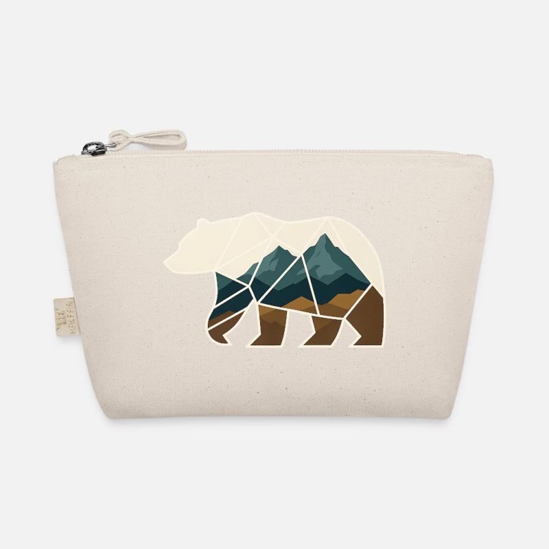 Bär Design geometrisch Bio-Täschchen
