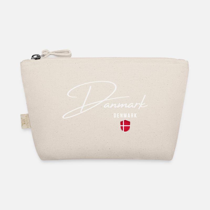 Danish pride, elegant minimalist design Organic Pouch
