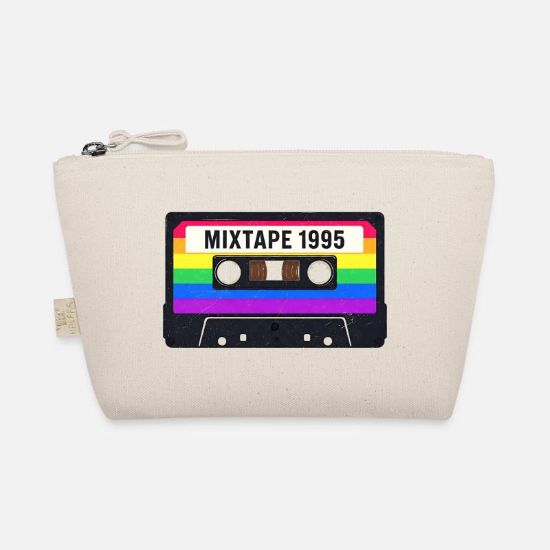 Cassette Mixtape 80s 90s Nostalgia Organic Pouch