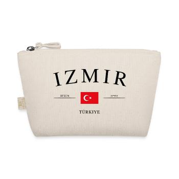 Izmir Turkey – Holiday Souvenir & Gift - Organic Pouch - nature - Front