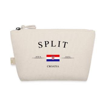 Split Kroatien – Urlaub Souvenir & Geschenk - Bio-Täschchen - Natur - Vorne