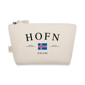 Höfn Island – Holiday Souvenir &amp; Gift - Organic Pouch - nature - Front