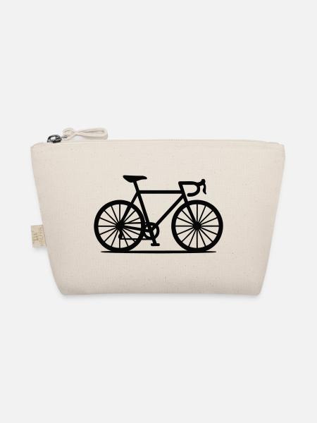 Rennrad Minimalismus - Bio-Täschchen - Natur