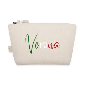 Amo Verona, elegant minimalist design - Organic Pouch - nature - Front