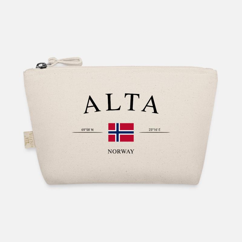 Alta Norwegen – Urlaub Souvenir & Geschenk - Bio-Täschchen - Natur