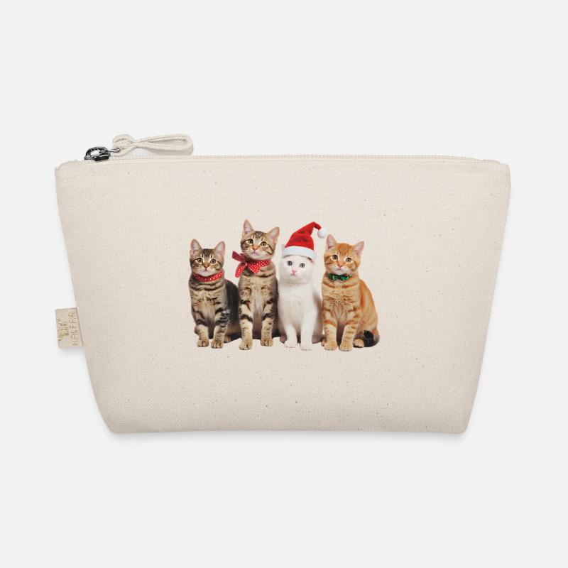cat in christmas Organic Pouch