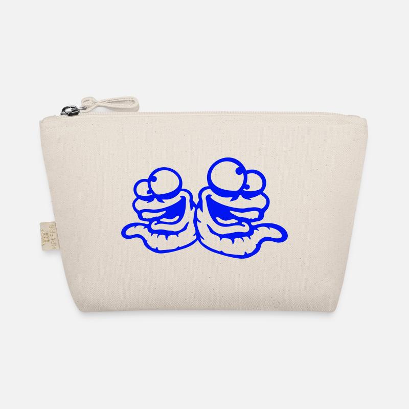 Worms Laughing Duo Crazy Squinting Silly Team Organic Pouch