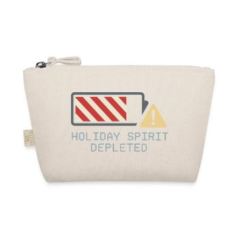 Holiday Hangover Post Christmas Mood New Year - Organic Pouch - nature - Front